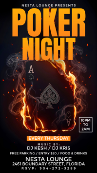 Poker Night Instagram Story template