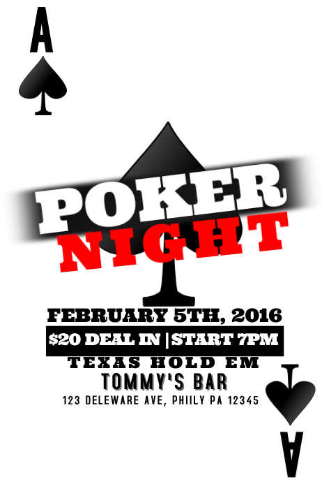 Poker Template PosterMyWall