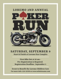 Poker Run Flyer template