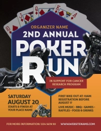 Poker Run Flyer template