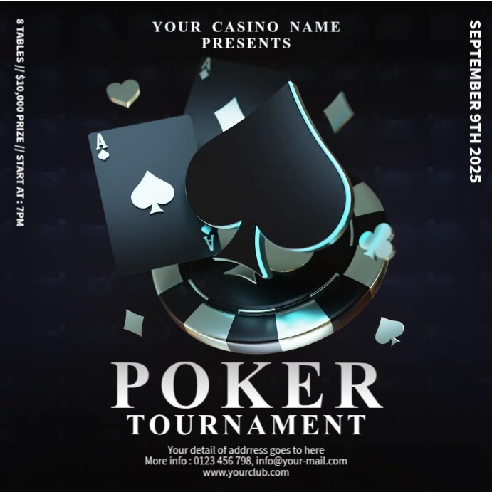 Poker Tournament Template PosterMyWall