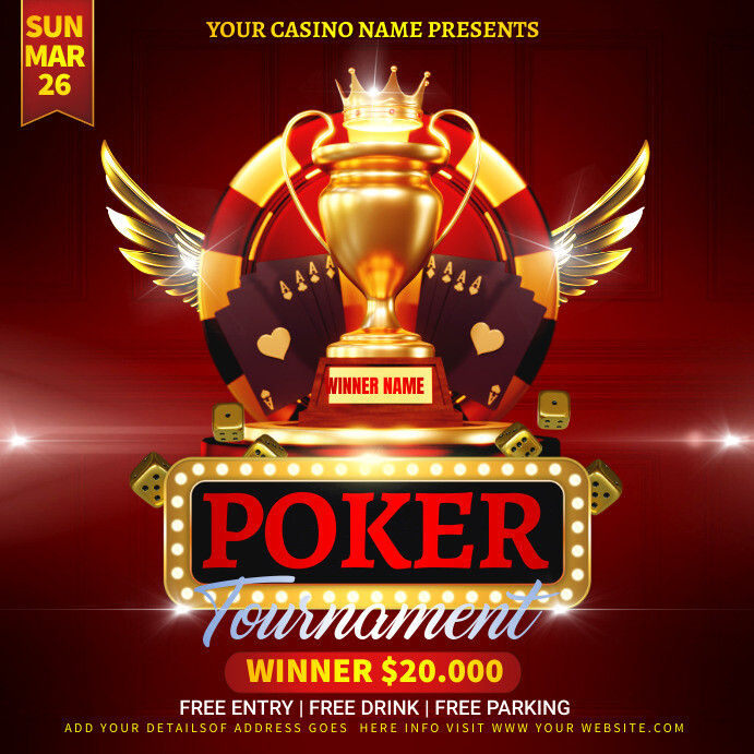 poker tournament flyer Template PosterMyWall