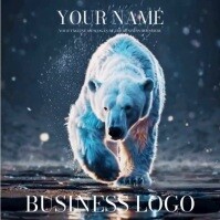 Polar Bear Logo Design Template