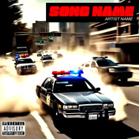 Police album cover template