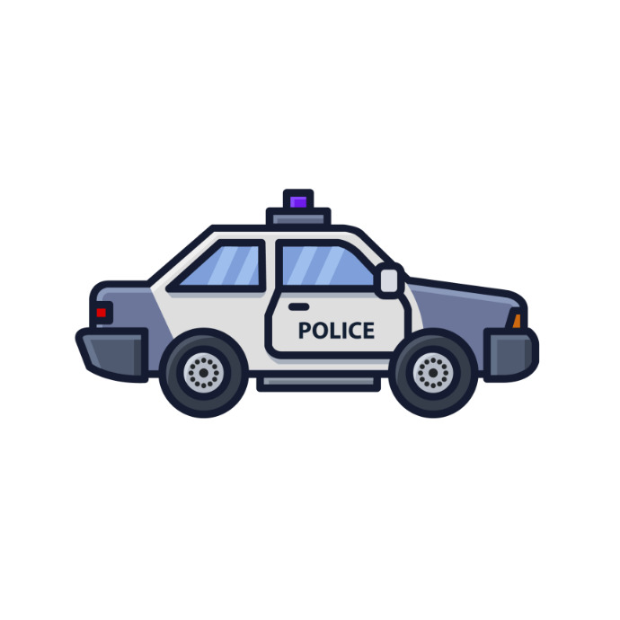 Police car Template PosterMyWall