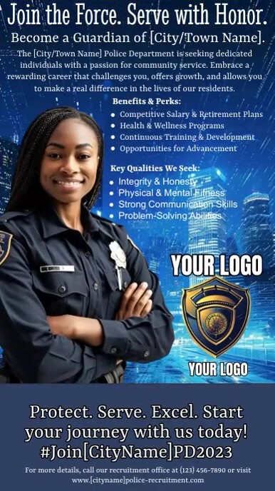 police recruitment flyer (1) Template | PosterMyWall