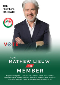 POLITCAL POSTER A3 template