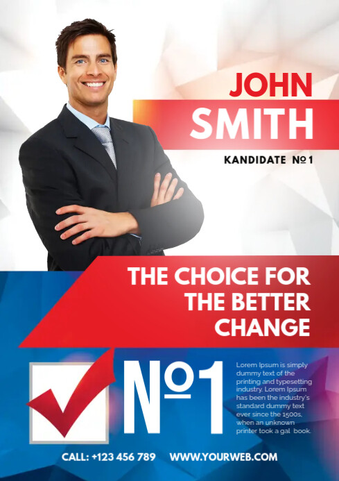 POLITICAL CAMPAIGN A1 template