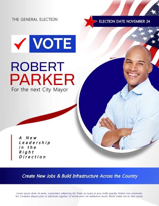 Political Campaign poster Template PosterMyWall Political Campaign poster Template PosterMyWall