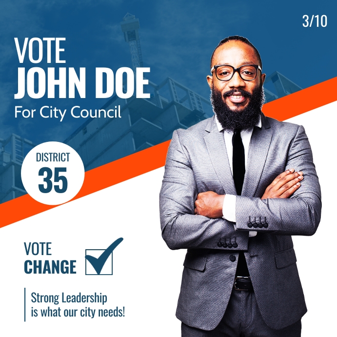 POLITICAL CAMPAIGN POSTER Template PosterMyWall POLITICAL CAMPAIGN POSTER Template PosterMyWall