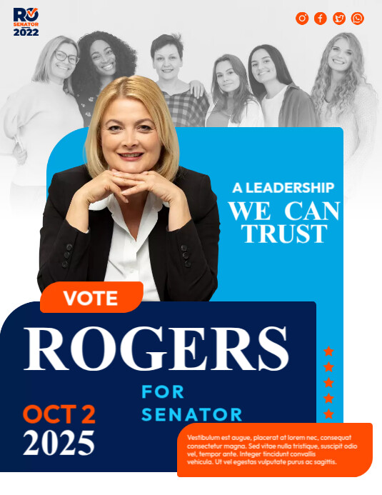 Political Campaign Poster Template PosterMyWall