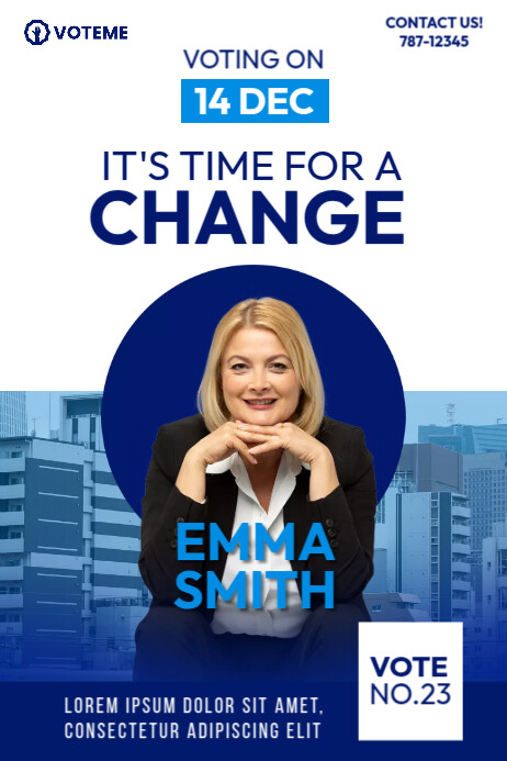 Political Campaign Poster Template PosterMyWall Political Campaign Poster Template PosterMyWall