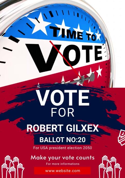 Fly Election Copy of Political Election Flyer Template | PosterMyWall
