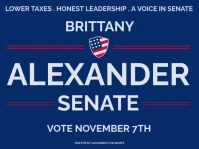 Political Lawn Sign Gartenschild template