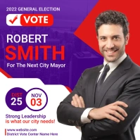 political poster Square (1:1) template