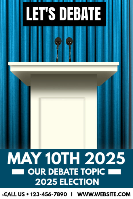 Politics Debate Poster Template | PosterMyWall