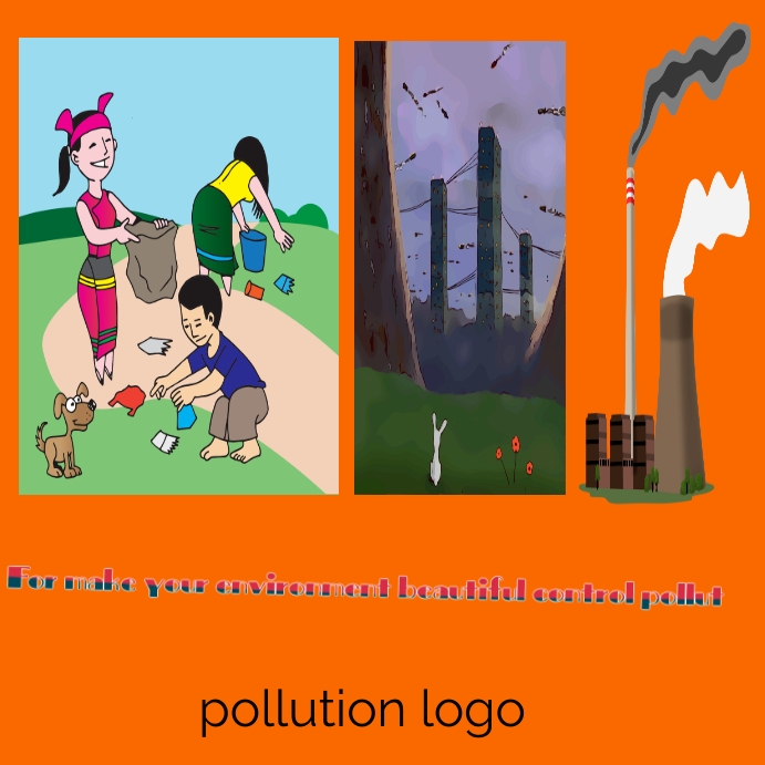 Copy of Pollution logo logo design save environment | PosterMyWall