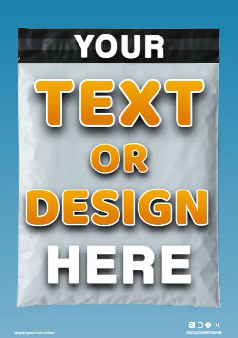 Poly Mailer Mockup Template | PosterMyWall