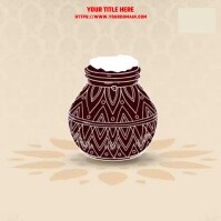 Pongal celebration Сообщение Instagram template