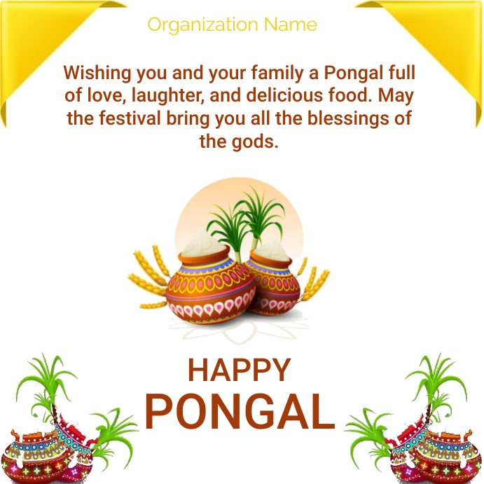 Pongal Instagram Post template