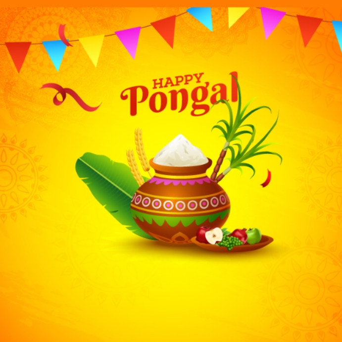 pongal โพสต์บน Instagram template