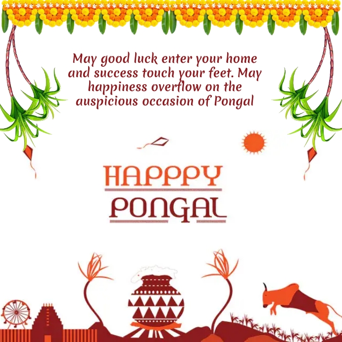 Pongal Instagram Post template