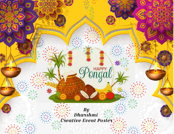 Pongal Flyer (US Letter) template