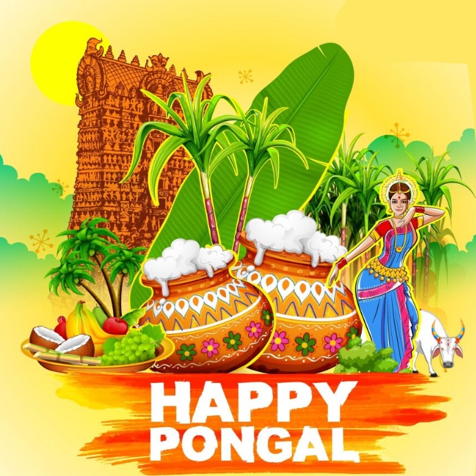 pongal Instagram Post template