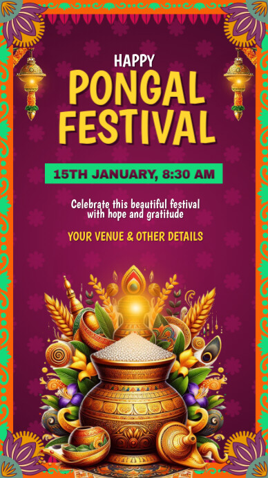pongal Instagram Story template