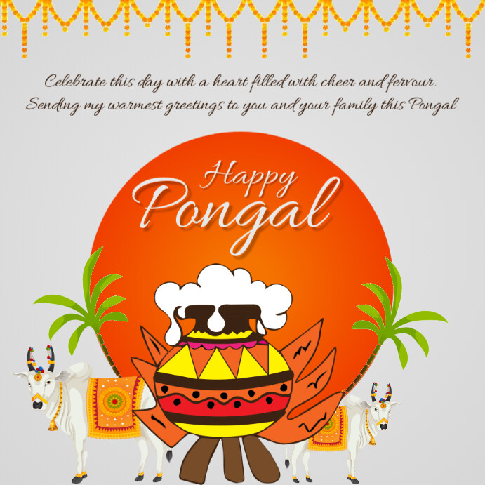 Pongal Instagram Post template
