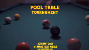 POOL BILLIARDS TOURNAMENT Digital Display (16:9) template