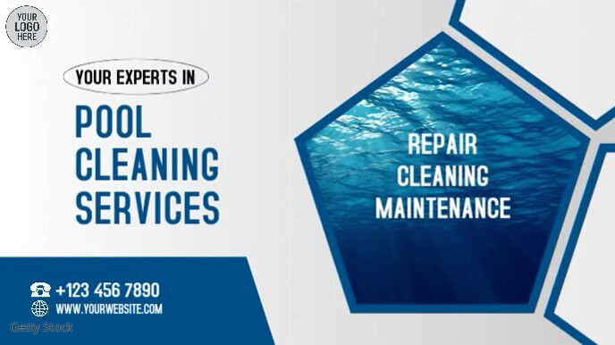 Plantilla de De Anuncios de Video de Servicios de Limpieza de Piscinas ...