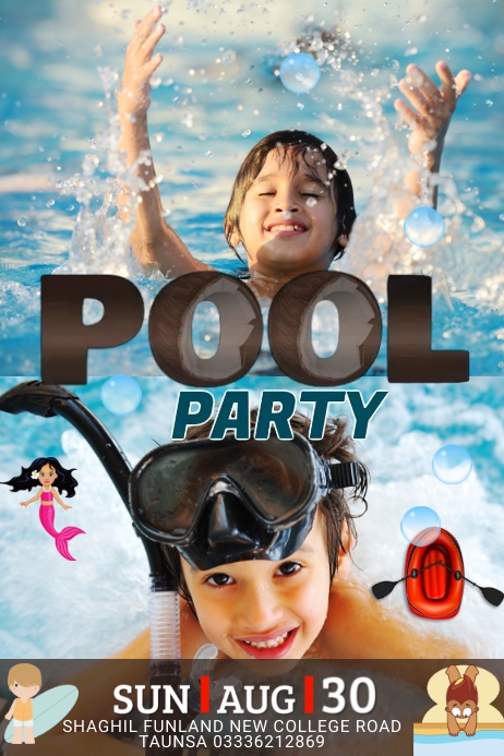 POOL Template | PosterMyWall