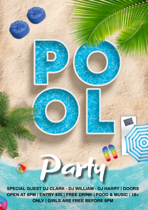 pool Template | PosterMyWall