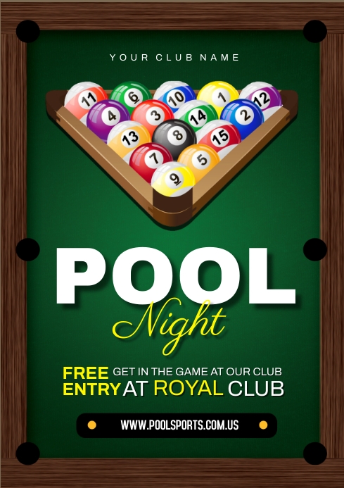 pool game Template | PosterMyWall
