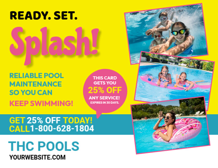 Pool Opening Ads Template | PosterMyWall