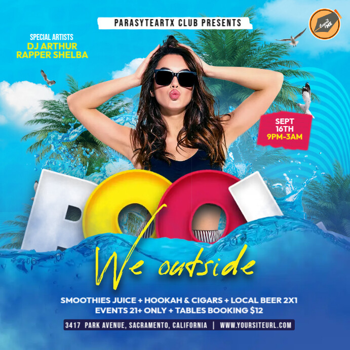 Pool Party Ads Template | PosterMyWall