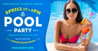 POOL PARTY BANNER Imagen Compartida en Facebook template