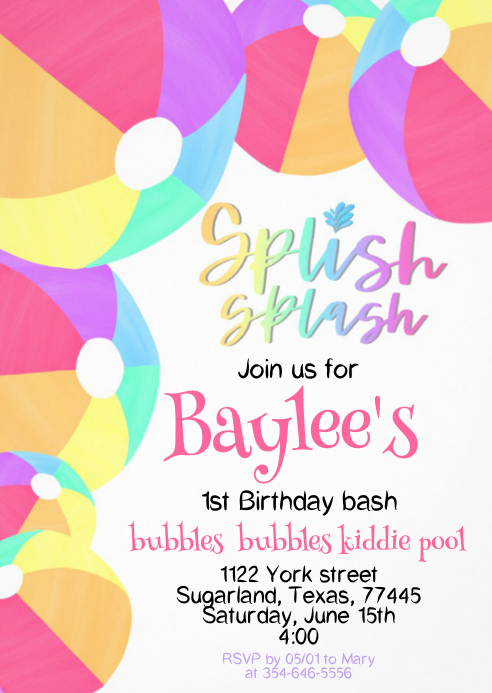 Modele Pool Party Birthday Invitation 04 Postermywall Modele Pool Party Birthday Invitation 04 Postermywall