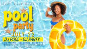 Pool Party Blog Nagłowek bloga template