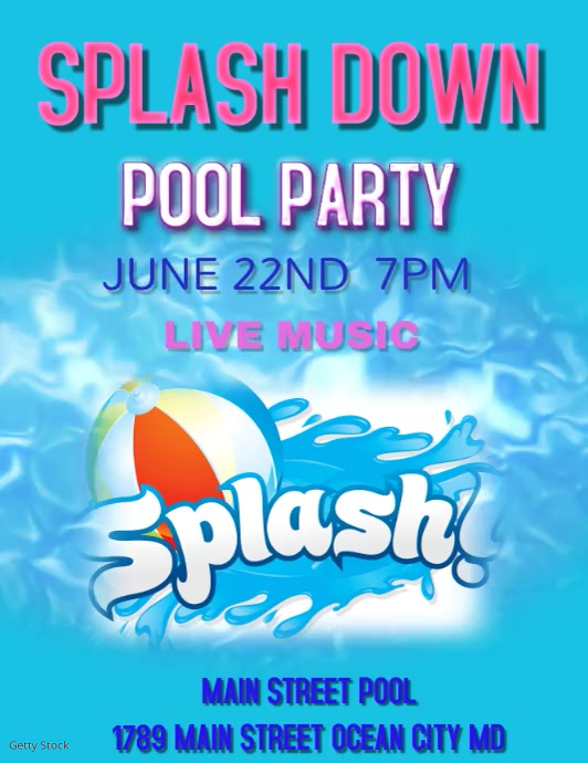 POOL PARTY Template | PosterMyWall