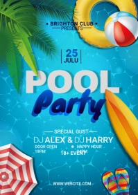 Pool Party A3 template
