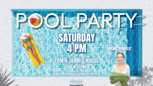 POOL PARTY Display digitale (16:9) template