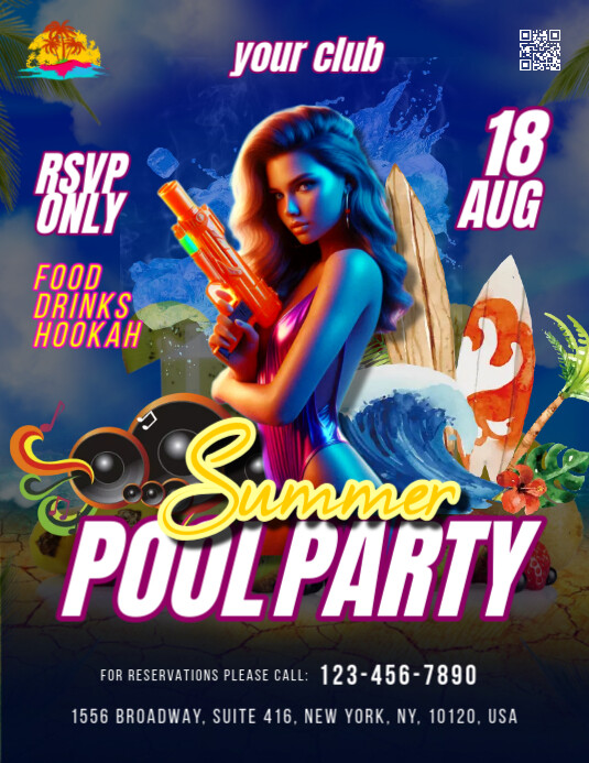 pool party Template | PosterMyWall