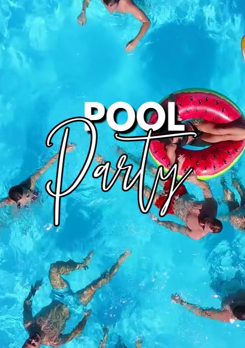 Pool Party Designing Pool party Template | PosterMyWall