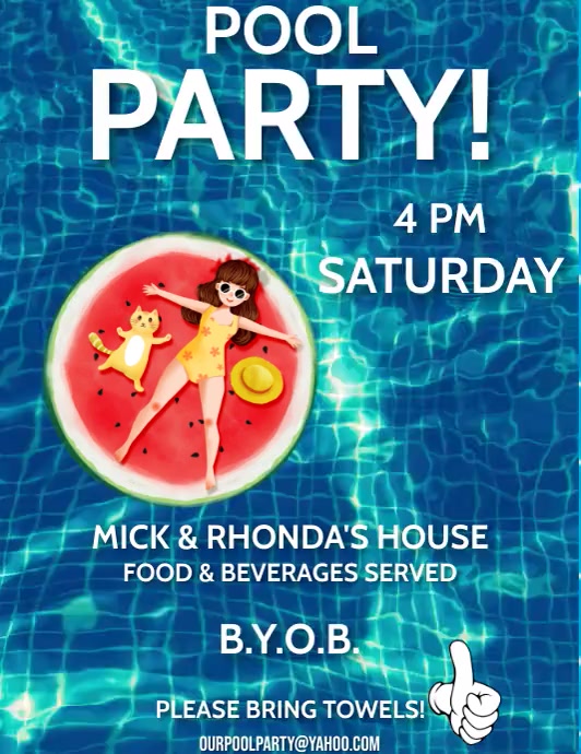 POOL PARTY Template | PosterMyWall