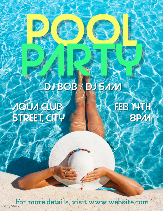 Pool Party Template | PosterMyWall