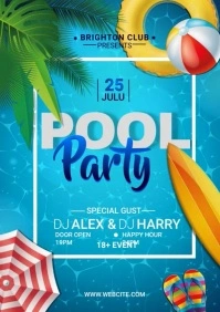 Pool Party A3 template