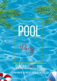 Pool party A2 template