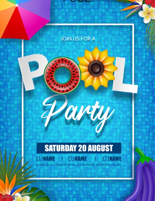 Pool Party Template | PosterMyWall